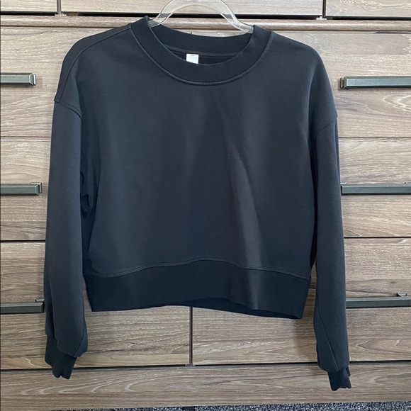 lululemon athletica Tops - Lululemon Perfectly Oversized Cropped Crew - French Terry